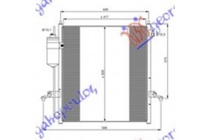 Ψυγειο A/C 2.5 Turbo Diesel (43x42) (KOYO) Mitsubishi P/U L200 06-10 - 030506405
