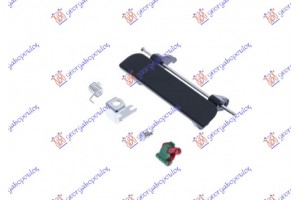 Χερουλι Πορτας Καροτσας Μαυρο Mitsubishi P/U L200 10-15 - 555007830