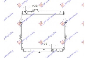 Ψυγειο 2.5 T.DIESEL (45x52,5x3,2) Toyota HI-LUX 2WD/4WD 01-05 - 031106320