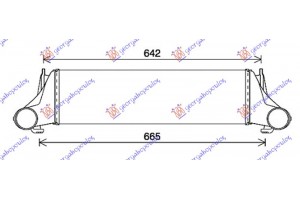 Ψυγειο Intercooler 3.0 D Πετρελαιο (550x158x50) Με Σφυκτηρα (Φ 60 ΠΑΡΟΧΕΣ) Bmw X5 (E53) 00-07 - 031306200