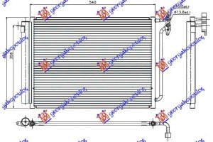 Ψυγειο A/C ΒΕΝΖΙΝΗ-ΠΕΤΡΕΛΑΙΟ (490x390x12) Bmw X5 (E53) 00-07 - 031306400