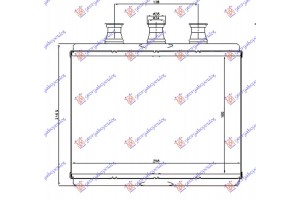 Ψυγειο Καλοριφερ (BR) (180x260x26) Bmw Series 7 (E65/66) 02-08 - 031506500