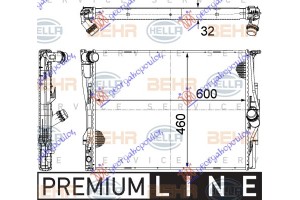 Ψυγειο Για Ολα Βenζ Μχ +/-AC (60x46)BEHR Bmw Series 1 (E81/87) 3/5D 04-11