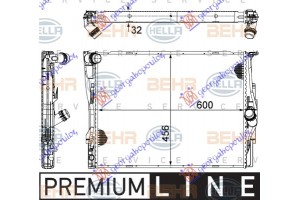 Ψυγειο Για Ολα Βενζ Ατ +/-AC (60x46)BEHR Bmw Series 1 (E81/87) 3/5D 04-11