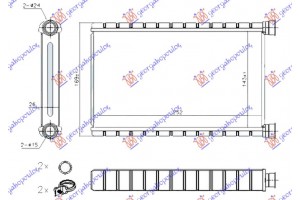 Ψυγειο Καλοριφερ (BR) (143x250x26) Τυπου Denso Bmw Series 3 (E90/91) Sdn 05-08 - 031706510