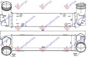 Ψυγειο Intercooler 3.0 (135i) Βενζινη (510x130x105) Κολαρα Φ 70/70 Bmw Series 1 (E81/87) 3/5D 04-11 - 031606220