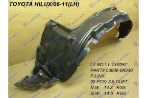 Θολος Εμπρος Πλαστικος 4WD Αριστερα Toyota HI-LUX 2WD/4WD 05-09 - 032100832
