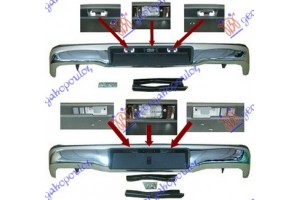 ΠΡΟΦΥΛ. Πισω Χρωμιο (4Π/ΔΙΠΛΟΚΑΜΠΙΝΟ) (ΤΑΥΛΑΝΔΗ) Toyota HI-LUX 2WD/4WD 05-09 - 032103390