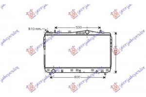 Ψυγειο Νερου Βενζινη (700x370) (KOYO) Chevrolet Lacetti 03- - 032206305