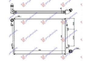 Ψυγειο 1.9-2.0 Tdi Πετρελαιο (650x440) Παροχες Διαγωνια Vw Caddy 10-15 - 887006365