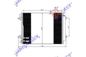 Ψυγειο A/C 1.4-1.8-3.2-3.6 Fsi - 2.0TFSI Βενζινη (570x460x16) Vw Passat 05-11 - 032306410