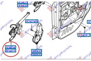 Γρυλλος ΠΑΡΑΘ. Πισω ΗΛΕΚ. (Χ/ΜΟΤΕΡ) (Γ) Δεξια Hyundai Atos Prime 03-07 - 032407051