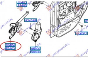 Γρυλλος ΠΑΡΑΘ. Πισω ΗΛΕΚ. (Χ/ΜΟΤΕΡ) (Γ) Αριστερα Hyundai Atos Prime 03-07 - 032407052