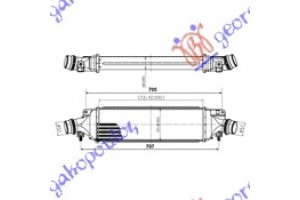 Ψυγειο INT. 1,6BEN-1,7 CDTI(57,2x132x53) Opel Corsa D 06-15 - 032806200
