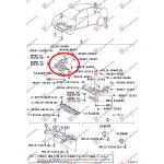 Δεξια Ποδια Μηχανης Ακραια Πλαστικη Toyota Prius 04-09
