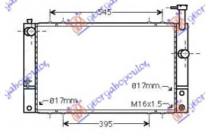 Ψυγειο Νερου 1.5 Hybrid (600x350x16) (KOYO) Toyota Prius 04-09 - 032906305
