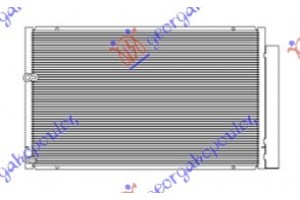 Ψυγειο A/C 1.5 Hybrid (600x350x16) Toyota Prius 04-09 - 032906400