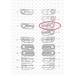 Διχτυ Προφυλακτηρα Εμπρος (ΜΕ Τρυπα ΠΡΟΒΟΛΕΑ) Αριστερα Audi Q5 08-12 - 033404802