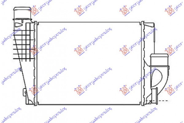 Ψυγειο Intercooler 1.6-2.0 HDI-BlueHDI Πετρελαιο (300x250x50) (VALEO) Citroen JUMPY/SPACE Tourer 16- - 033506200