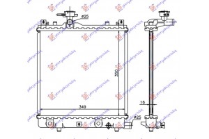 Ψυγειο 1,0-1,2(35x35) ΙΑΠΩΝ(ΑΝ.KYKΛ) (KOYO) Suzuki Wagon R 99-06 - 033906315