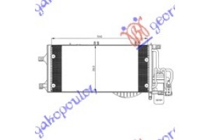 Ψυγειο A/C 1.7 Cdti (54x26) -03 Opel Corsa C 00-06 - 034206425