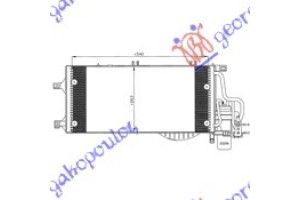 Ψυγειο A/C 1.3-1.7 Cdti (54x26) 03- Opel Corsa C 00-06 - 034206430