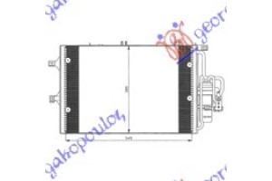 Ψυγειο A/C 1.7Di Πετρ (54x38) -03 Opel Corsa C 00-06 - 034206435