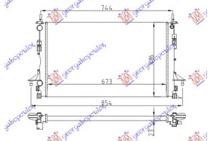 Ψυγειο Για Ολα BZ/DS +/-AC -07 (69x42) Renault Laguna 00-07 - 034606300
