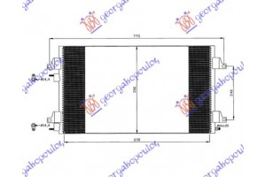 Ψυγειο A/C -04 (66x39) Renault Laguna 00-07 - 034606400