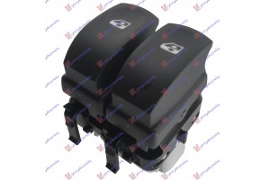 Διακοπτης ΠΑΡΑΘ. ΕΜΠ. (Διπλός) (Γκρί φίσα)(10pin) Αριστερα Renault Clio 09-13 - 034707172