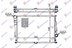 Ψυγειο (Μ3) 3.2 i24V (58x40.2x43) Bmw Series 3 (E46) COUPE/CABRIO 99-03 - 035006310
