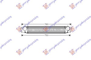 Ψυγειο INTER. 2,0 Cdti (570x100x90) Μ/ Α Chevrolet Captiva 07-12 - 051706200