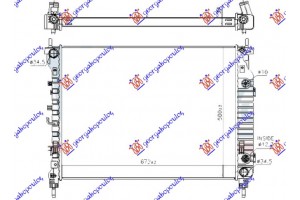 Ψυγειο 2.2 Tdci Αυτοματο Πετρελαιο (670x500x34) (KOYO) Chevrolet Captiva 07-12 - 051706340