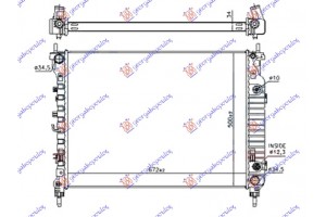 Ψυγειο 2.2 Tdci Αυτοματο Πετρελαιο (670x500x34) Chevrolet Captiva 07-12 - 051706345