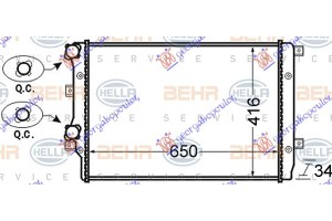 Ψυγειο 1.2-1.4-1.8 Tsi Βενζινη - 1.9 Tdi Πετρελαιο (650x410)(MAHLE BEHR) Skoda Octavia 5 04-08 - 023606305