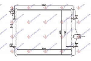 Ψυγειο 1.6-2.0 Tdi Πετρελαιο (650x450) (BRAZED) Skoda Superb 13-15 - 745106345
