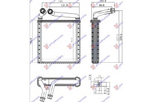 Ψυγειο Καλοριφερ (BR) (153x180x26) Τυπου Denso Skoda Superb 08-13 - 745006510