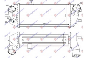Ψυγειο INTERC. 1,4-1,6 Crdi (300x135x70) Kia Soul 08-11 - 422006210