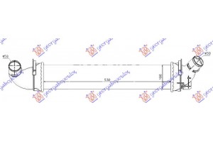 Ψυγειο Intercooler 1.5 Dci Diesel (530x100x40) Dacia Sandero 08-12 - 015006210