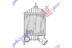 Ψυγειο INTER. 1,9JTD-MULTIJET (191x204x6 Fiat Punto 03-11 - 038906210