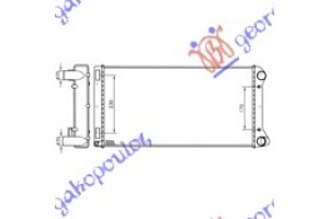 Ψυγειο 130 1,8i-16V-1,9D-JTD (58x30,6) Fiat Punto 99-03 - 036806335