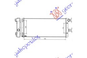 Ψυγειο 1,9 Diesel (+A/C) (70x30,6x38) Fiat Punto 99-03 - 036806340