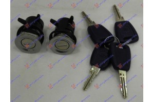 Αφαλοι Πορτας 3ΠΟΡΤΟ (2 Αφαλοι Κομπλε Με Θηκη + 4 ΚΛΕΙΔΙΑ) Fiat Punto 99-03 - 036807210