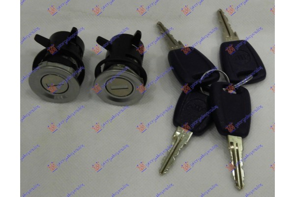 Αφαλοι (ΣΕΤ) Πορτας Κομπλε 3Π Με Κλειδι Fiat Punto 99-03