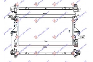 Ψυγειο Νερου 2.0 Bluehdi Πετρελαιο Μηχανικο (780x390x32) Citroen Jumper 14- - 036906340