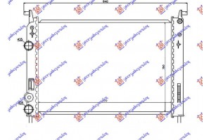 Ψυγειο 1,2 Βενζ (52x36x2,5) 00- Fiat Strada 99-05 - 016806300