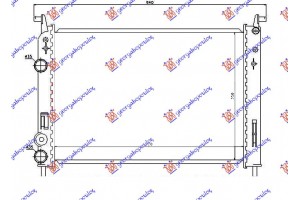 Ψυγειο 1.2 Βενζinh (519x348x26) 00- (VALEO) Fiat Strada 99-05 - 016806305