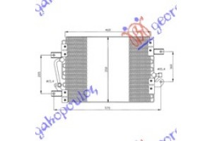 Ψυγειο A/C 1,7 TD/1,9 D (48x35x25) Fiat Palio 99-04 - 037006430