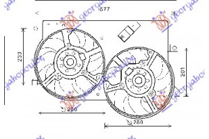 ΒΕΝΤΙΛ. ΨΥΓ. Κομπλε 1.3 Jtd 03- (ΔΙΠΛΟ) Fiat Palio 99-04 - 037006470