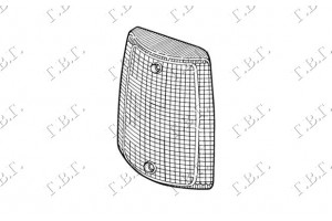 Αριστερα Πλαστικο Φλας Λευκο Fiat Uno 83-89